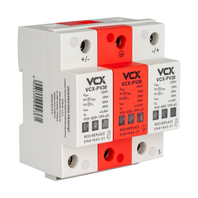 Ogranicznik przepięć fotowoltaiczny DC PV30 klasy T1T2 (B+C) 3P 1200V 25kA