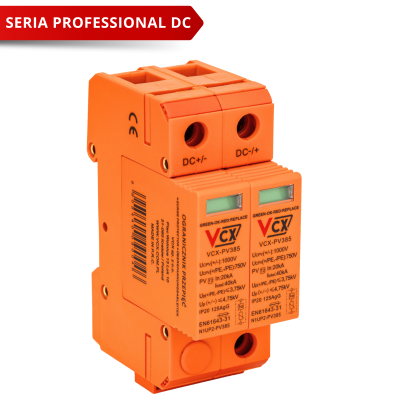 Ogranicznik przepięć fotowoltaiczny PV385 DC klasy T2 (C) 2P 1000V Professional