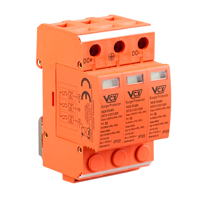 Ogranicznik przepięć fotowoltaiczny orange PV T2 (C) 1200V 3P DC