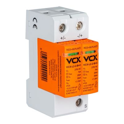 VCX Ogranicznik przepięć BC 2P (T1T2) 7kA S, AC