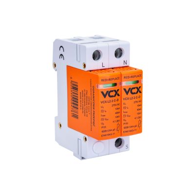 VCX Ogranicznik przepięć C+D 2P (T2+T3) S, AC VCX Ogranicznik przepięć C+D 2P (T2+T3) S, AC