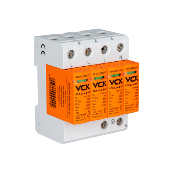 Ogranicznik przepięć C 4P (T2) AC - VCX Power™