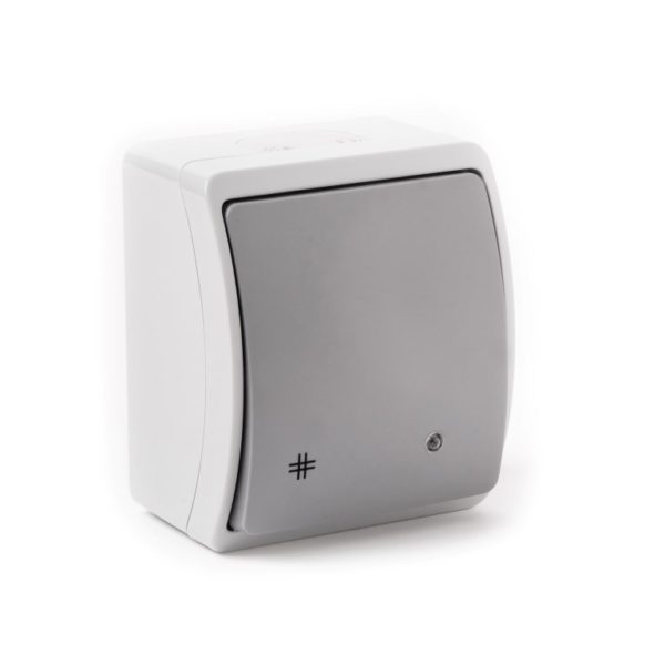 VW-3L Koala Łącznik schodowy podświetlany n/t IP44 popiel/grafit